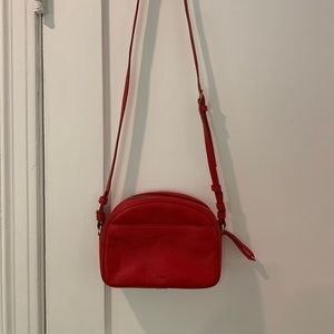 J Crew Devon camera bag with detachable strap - red
